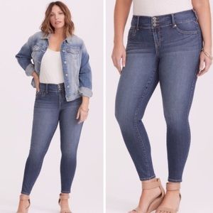 Torrid Medium Wash High Waist Skinny Jean